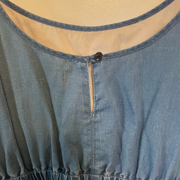 Madewell Chambray Tie Shoulder Dress - Picture 4 of 7